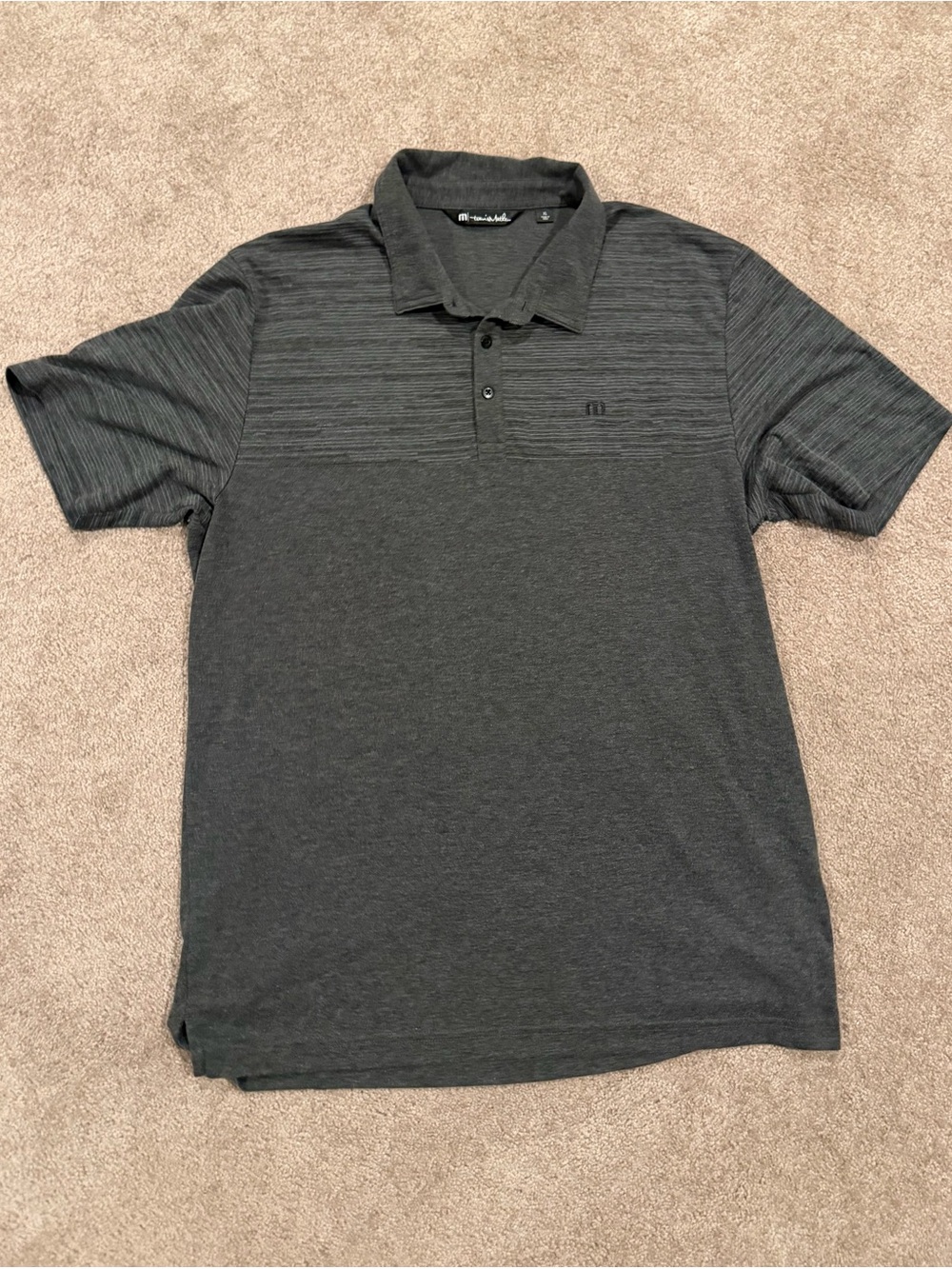 Travis Mathew Men’s Charcoal Heather Polo